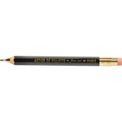 Astier de Villatte Cards/Pencils And Erasers<Black Robusto Mechanical Pencil