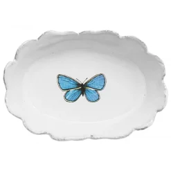 Astier de Villatte Small Dishes<Dark Blue Butterfly Dish
