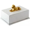 Astier de Villatte Boxes & Ornaments<Gilded Lion Butter Dish
