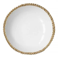 Astier de Villatte Plates<Gold Josephine Soup Plate