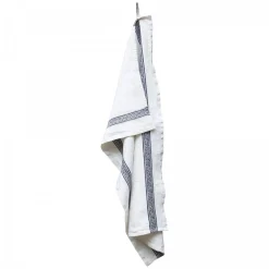 Astier de Villatte Textiles<Grecque Tea Towel (Black)