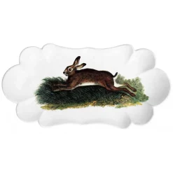 Astier de Villatte Platters/Salad Bowls & Stands<Jumping Rabbit Platter