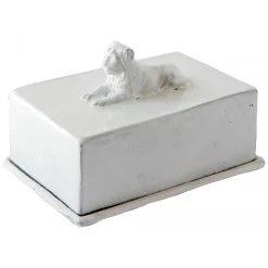 Astier de Villatte Boxes & Ornaments<Lion Butter Dish