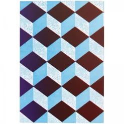 Astier de Villatte Notebooks<Medium Notebook (Dark Red And Pale Blue)