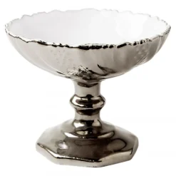Astier de Villatte Platters/Salad Bowls & Stands<Mini Pam Stand (Platinum Exterior)