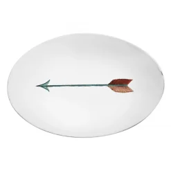 Astier de Villatte Platters/Salad Bowls & Stands<Oval Arrow Platter