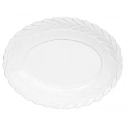 Astier de Villatte Platters/Salad Bowls & Stands<Oval Cesar Platter With Laurels