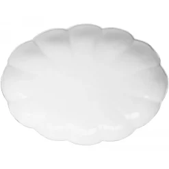 Astier de Villatte Platters/Salad Bowls & Stands<Oval Deep Marguerite Platter