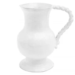 Astier de Villatte Vases<Pitcher With Braided Handle