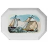 Astier de Villatte Platters/Salad Bowls & Stands<Sailboats Platter