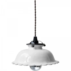 Astier de Villatte Lamps<Small Daisy Pendant Light With Canopy
