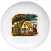 Astier de Villatte Plates<Small House Under Tree Plate