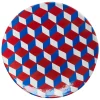 Astier de Villatte Plates<Tricolore Cube Plate