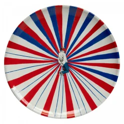 Astier de Villatte Plates<Tricolore Dessert Plate With Character