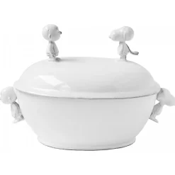 Astier de Villatte Platters/Salad Bowls & Stands<Tureen With Snoopy And Charlie Brown